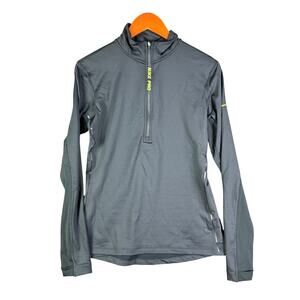 Nike Pro Combat Hyperwarm 1/2 Zip Pullover Training‎ Top Thumbholes Womens Large